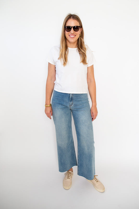 Maggie Wide Leg Denim Pants
