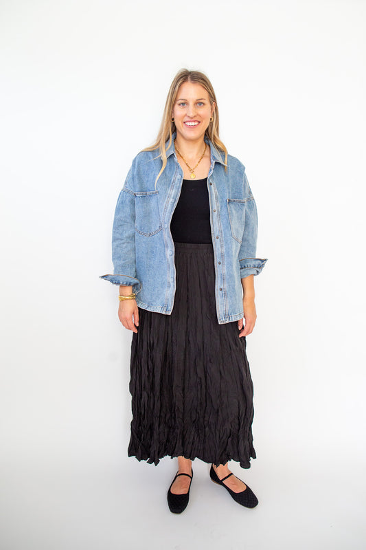 Oversized Denim Shacket