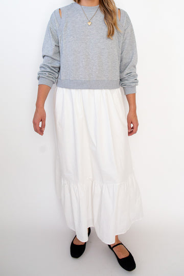 Maya Cutout Sweatshirt Dress