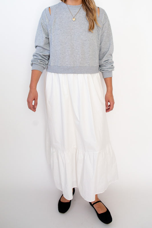 Maya Cutout Sweatshirt Dress