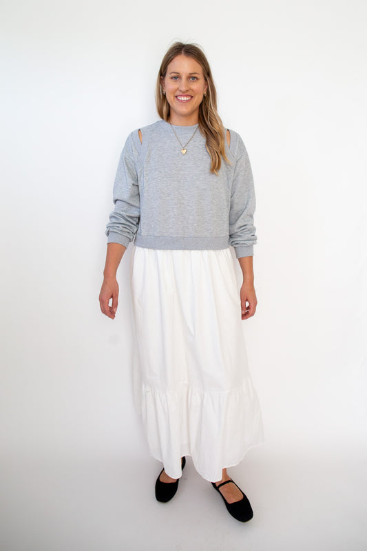 Maya Cutout Sweatshirt Dress