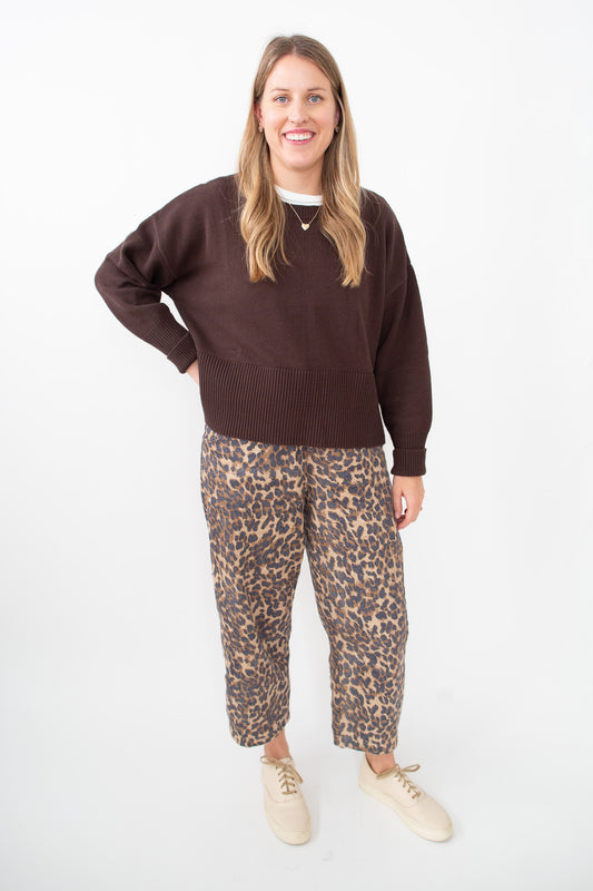 Cacao Side Slit Sweater