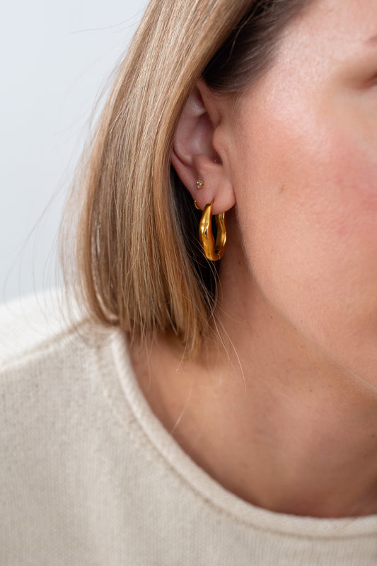 Darcy Oval Hoop Earring