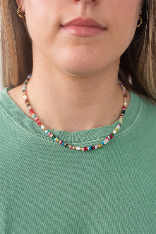 Sunny Colorful Beaded Necklace