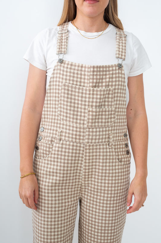 Gingham Denim Overall