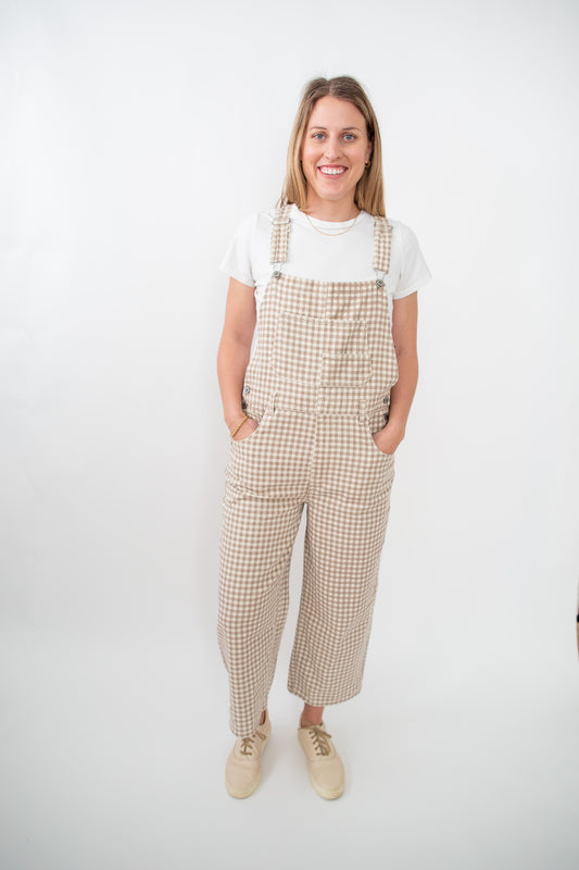 Gingham Denim Overall