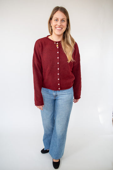 Red Piper Cardigan