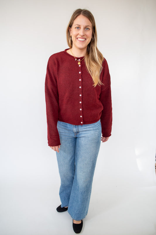 Red Piper Cardigan