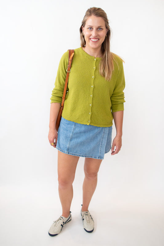 Moss Cotton Cardigan