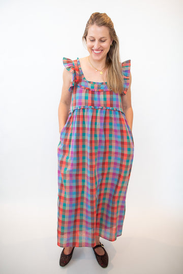 Plaid Midi Dress