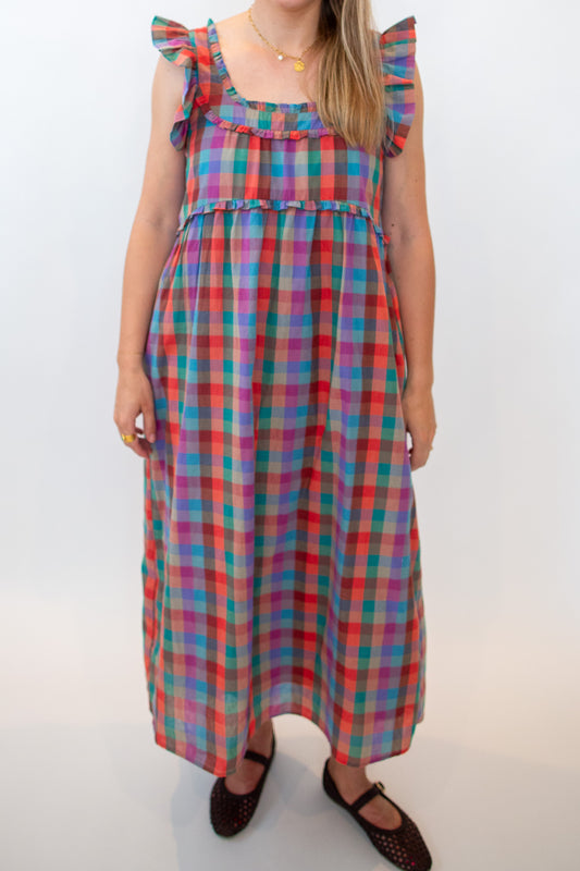 Plaid Midi Dress