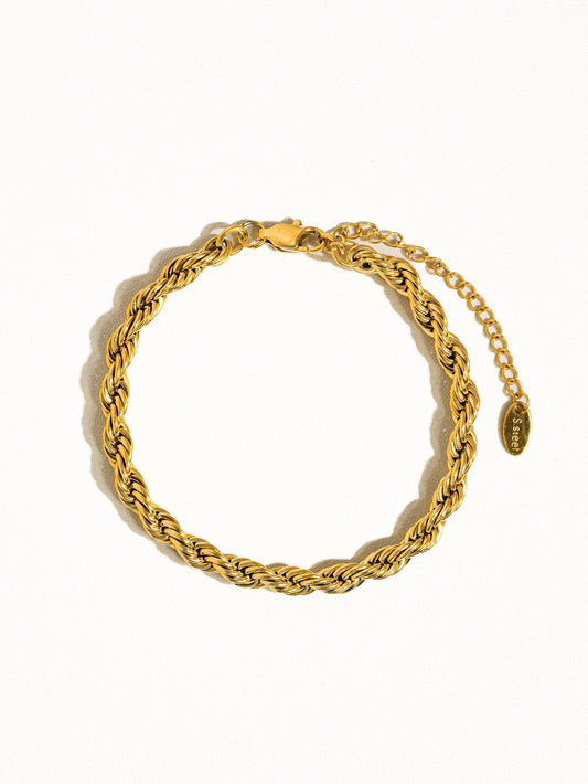 Gold Braided Bracelet